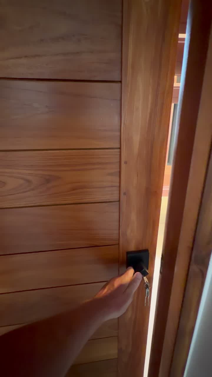 The teak door — Koh Samui, Thailand · detail