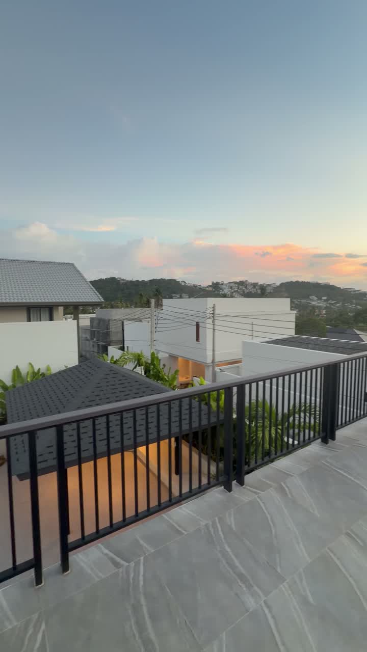 Le balcon, au couchant — Koh Samui, Thaïlande — vue dégagée