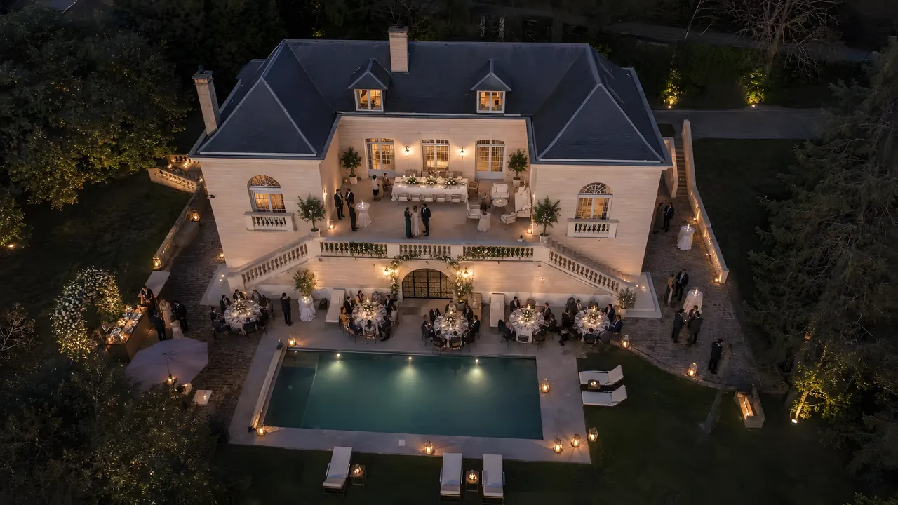 Villa Élysia, vue aérienne